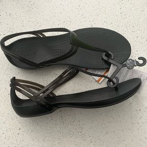 Brand New Isabella T-Strap Crocs Sandals.